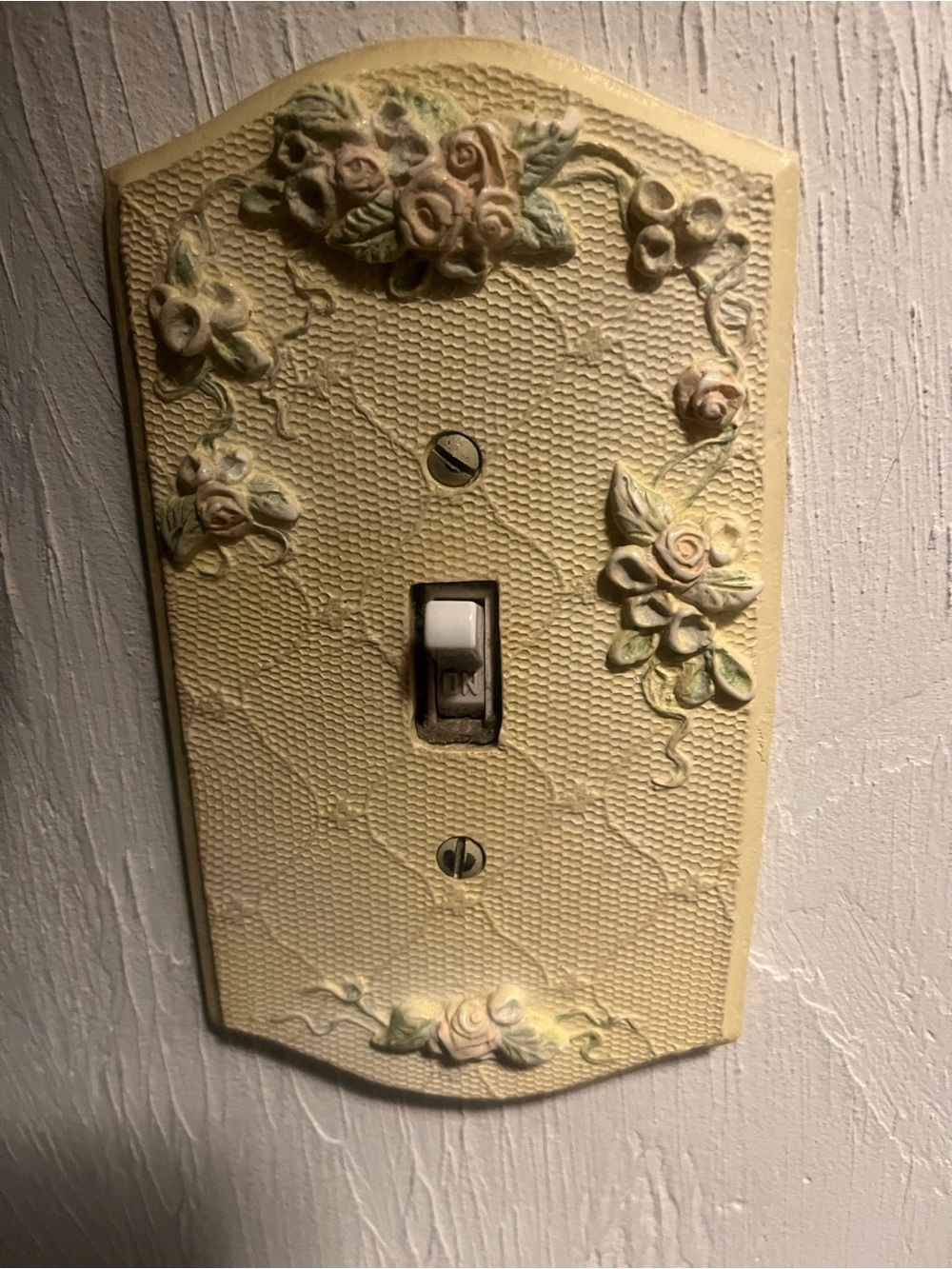 Ceramic Rose designed switch and outlet covers